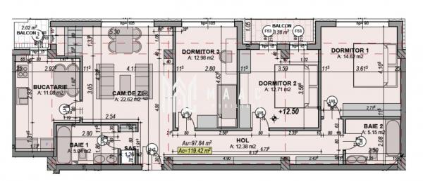 Direct dezvoltator | Apartament 4 camere | Etaj Retras | Lift