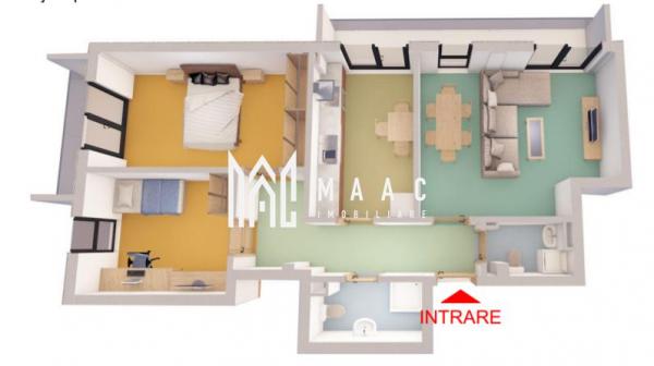 Comision 0% | Apartament 3 camere | Etaj intermediar | Piata Cluj