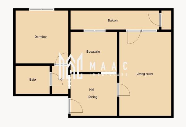 Apartament 2 Camere | Decomandat | Strand | Balcon