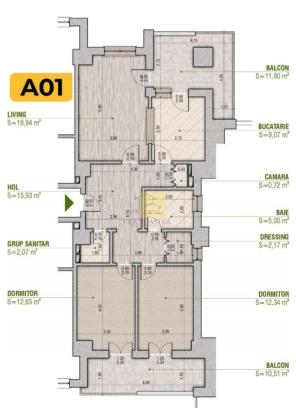 Apartament 3 camere  | Parter | Zona Centrala | ID-MC030