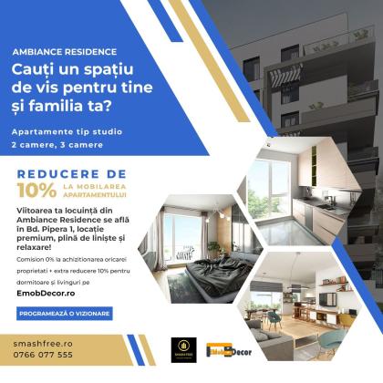 Apartament cu 2 camere - Ambiance Residence 2022