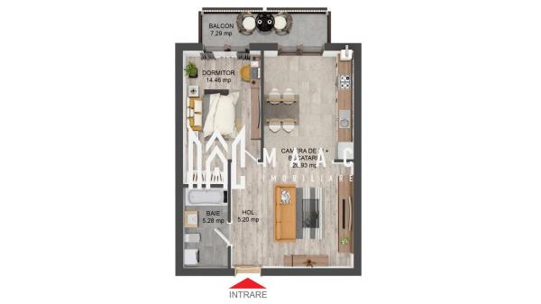 Comision 0 | Apartament 2 camere | Parter | Lift